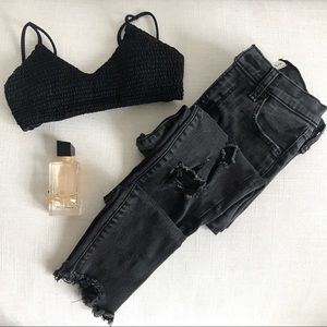 Abercrombie & Fitch High Rise Super Skinny Ankle Jeans